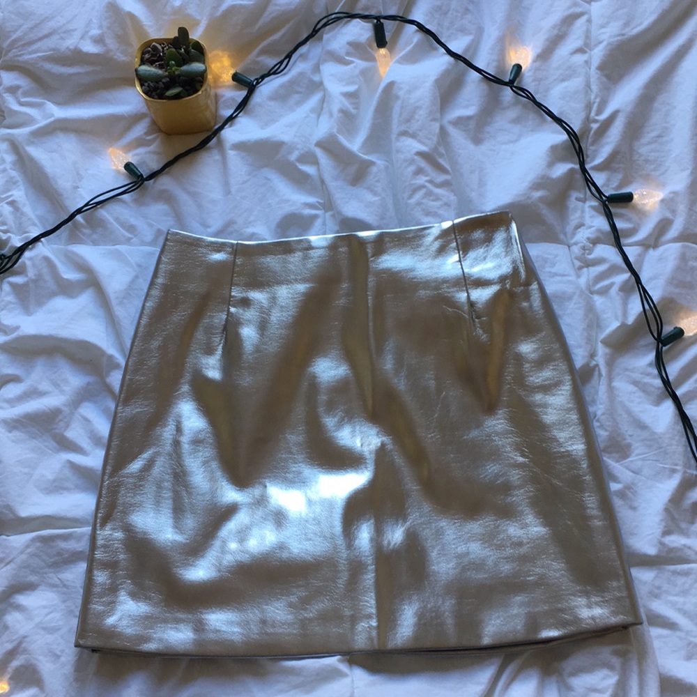 H & M metallic skirt